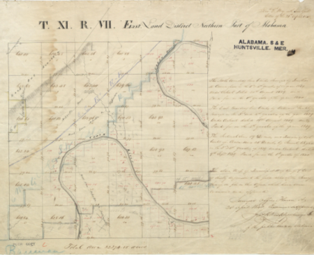 Turkeytown Original Survey Plat