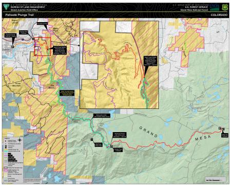 Thumbnail image of the Palisade Plunge Trail Map