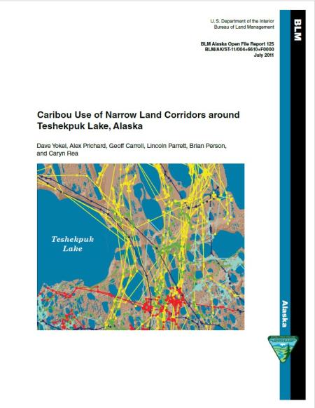 CARIBOU USE OF NARROW LAND CORRIDORS AROUND TESHEKPUK LAKE, ALASKA cover