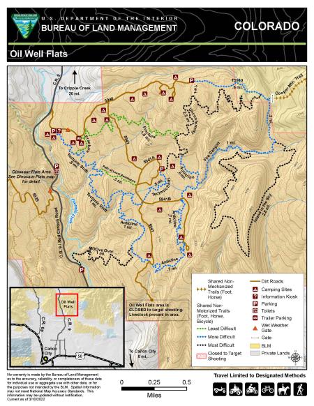 Thumbnail image of the BLM CO RGFO Oil Well Flats Map