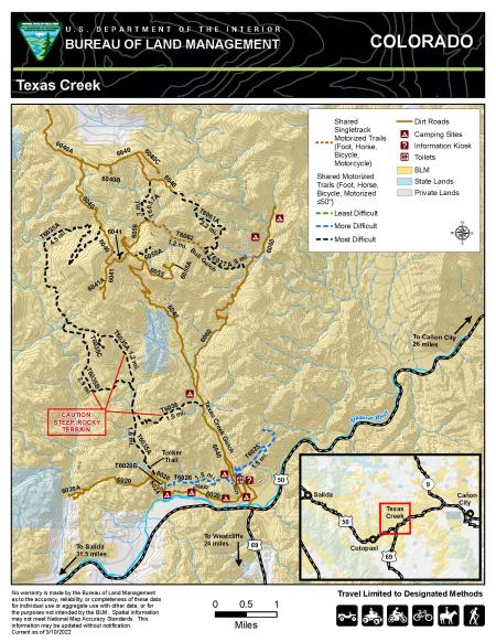 Thumbnail image of the BLM CO RGFO Texas Creek Map