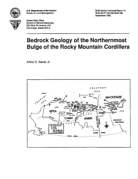 BEDROCK GEOLOGY OF THE NORTHERNMOST BULGE OF THE ROCKY MOUNTAIN CORDILLERA cover