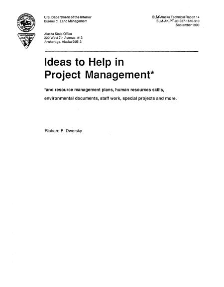 IDEAS TO HELP IN PROJECT MANAGEMENT