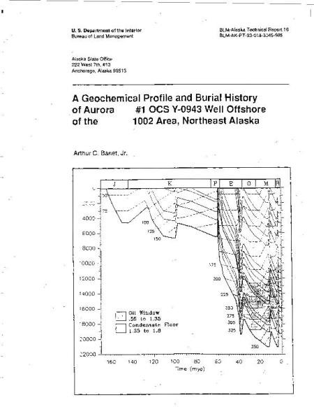 A Geochemical Profile and Burial History of Aurora 890 #1 OCS-Y-0943 Well, Offshore of the ANWR 1002 Area, Northeast Alaska cover