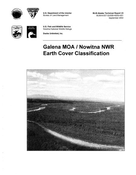 Galena Military Operations Area/Nowitna National Wildlife Refuge Earth Cover Classification cover