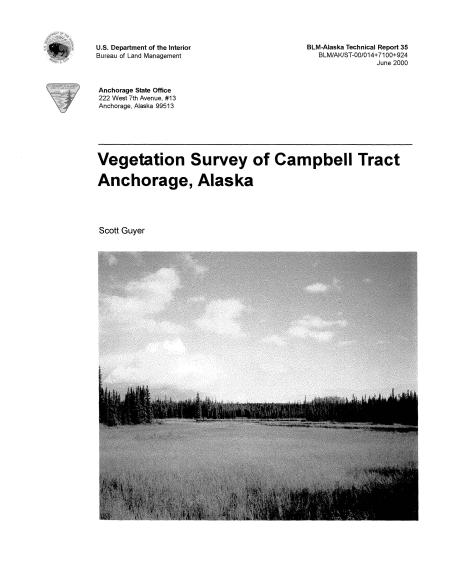 VEGETATION SURVEY OF CAMPBELL TRACT FACILITY, ANCHORAGE, ALASKA cover