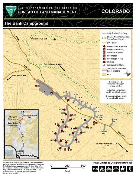 BLM CO RGFO The Bank Campground Map Thumbnail