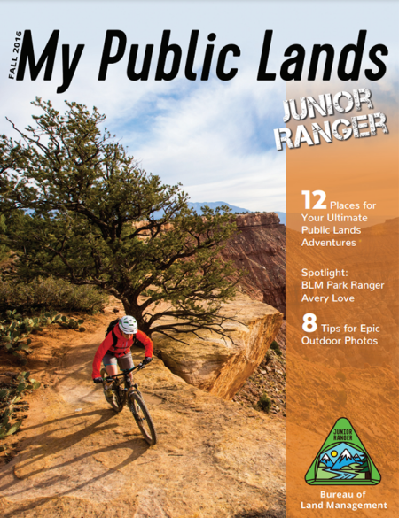 booklet screenshot that reads "My Public Lands Junior Ranger"