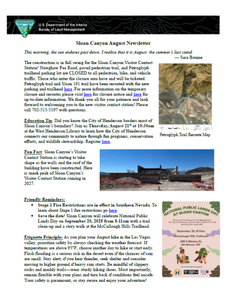 august newsletter information