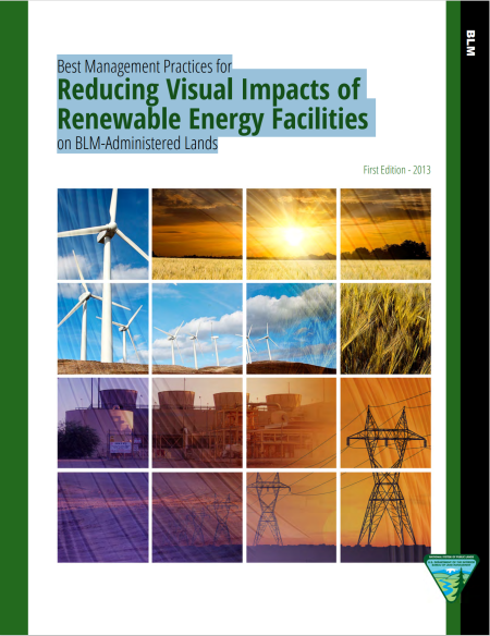 Cover of Best Management Practices for Reducing Visual Impacts of Renewable Energy Facilities on BLM-Administered Lands