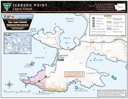 map of Iceberg Point in the San Juan Islands