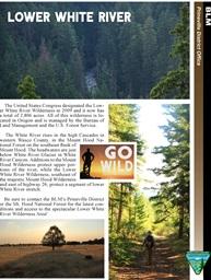 cover of the Lower White River Wilderness Area brochure