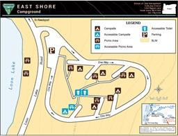 map of east shore campground