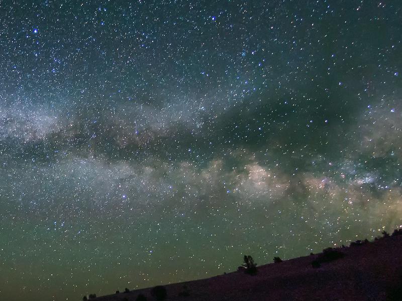 night sky has millions of starts visible