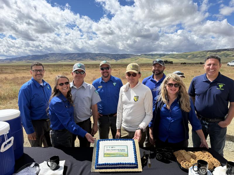 BLM and California Department of Fish and Wildlife staff. Photo by Philip Oviatt, DOI